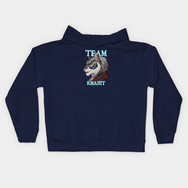 Team Khajiit Kids Hoodie by GalooGameLady